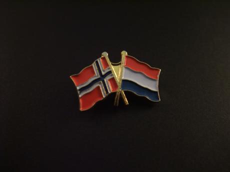 Noorwegen-Nederland gezamenlijke vlaggen